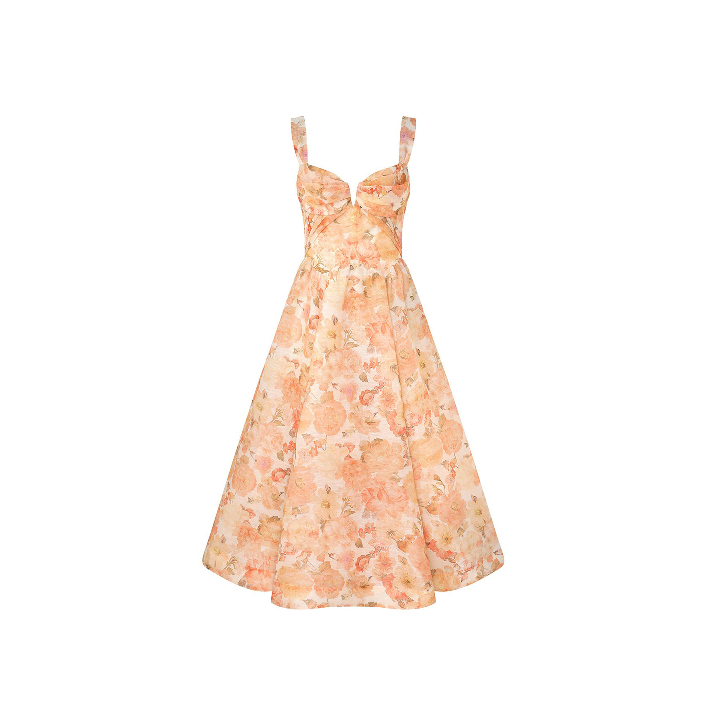 ZIMMERMANN REBELLION DRAPE MIDI DRESS 6847DC261